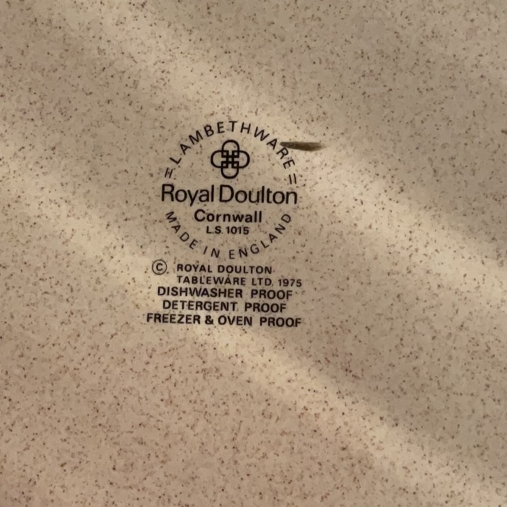 Royal Doulton Lambethware Cornwall oval serving platters. - Picture 4 of 8